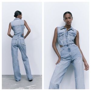 Zara side cutout jumpsuit. Worn once. Sold Out